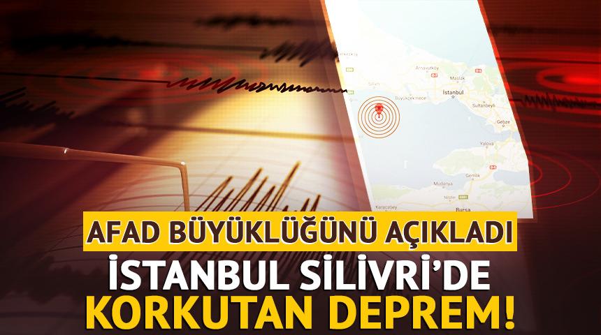 SON DAKİKA| İstanbul Silivri'de 3.8 büyüklüğünde deprem!
