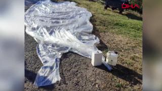 Gökyüzünden düşen paraşüte benzer nesne, incelemeye alındı