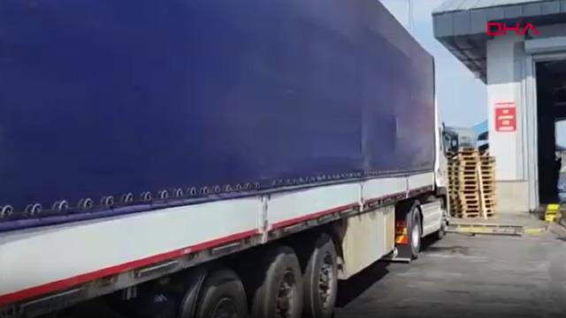 Yabancı plakalı TIR'dan 344 kilo uyuşturucu çıktı