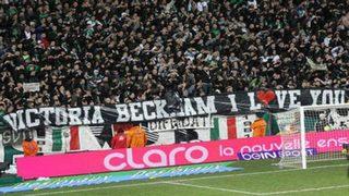 Beckham'a ilginç pankart!