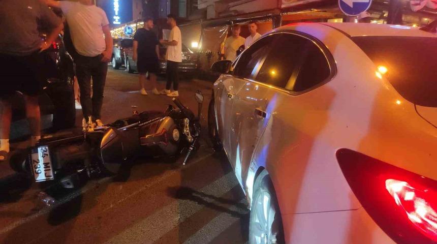 Tekirdağ’da motosiklet ile otomobil çarpıştı: 1 yaralı