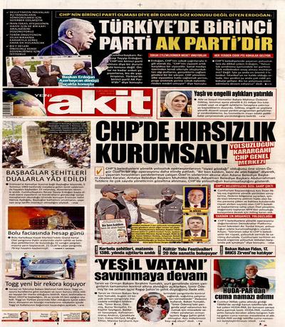 Yeni Akit
 Gazetesi oku