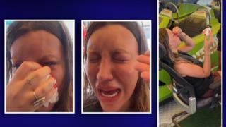 Oyun aracına binen Mika Raun kaza yaptı! Savrulup kafasını çarpınca kanlar içinde kaldı