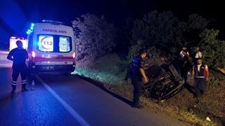 Uşak'ta feci kaza: 1 ölü 2 yaralı