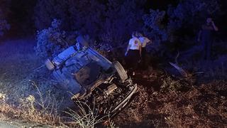 Yer Uşak... Otomobil şarampole devrildi: 1 ölü, 2 yaralı