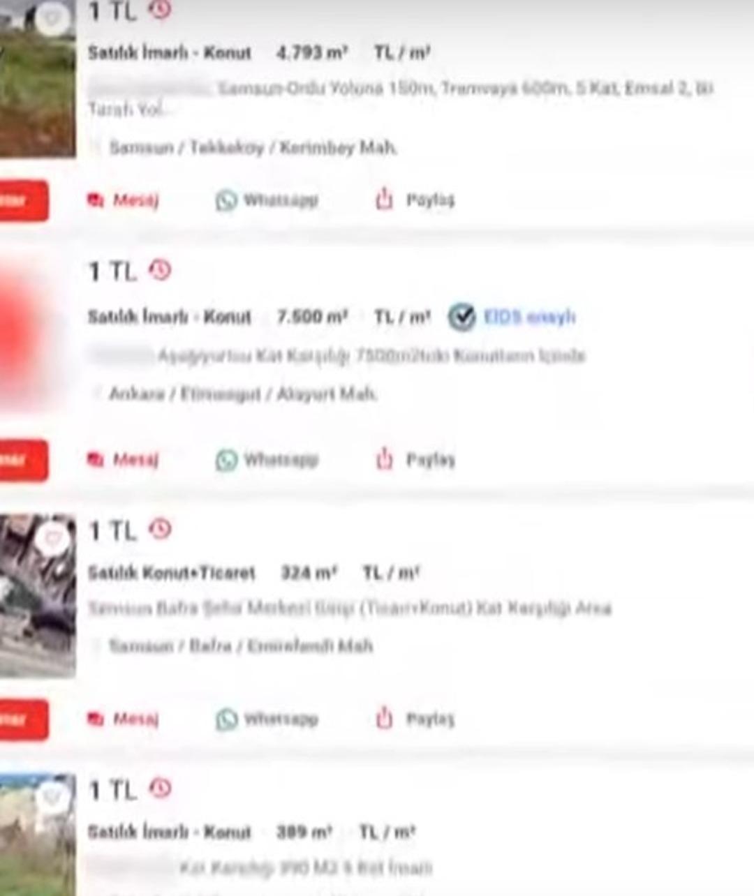 1 TL lik ev... Bakanlık harekete geçti! Arama yapanların karşısına çıkıyordu 1