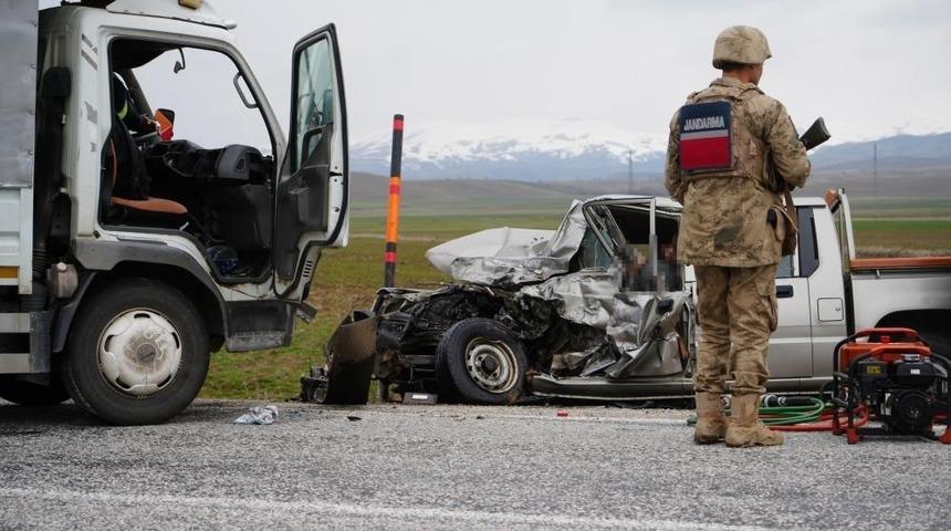 Erzurum'da jandarma bölgesinde bir ayda 30 trafik kazası