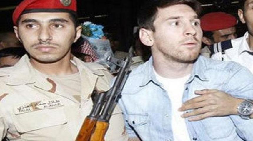 Messi'ye silah şoku!