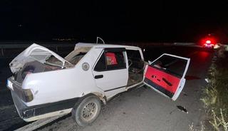 Önce istinat duvarına sonra başka bir araca çarptı! Sürücü hayatını kaybetti