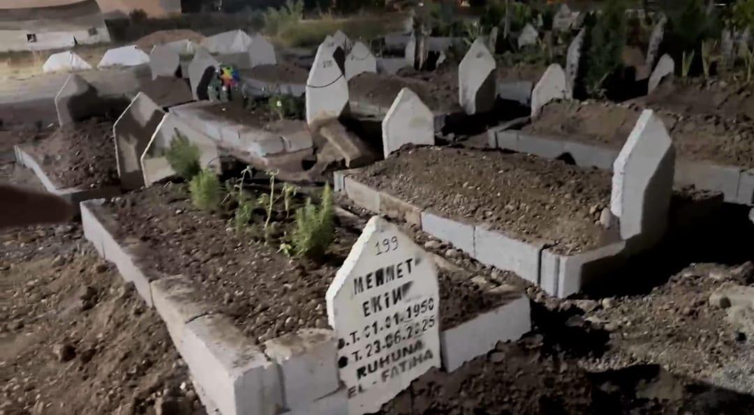Batman da şoke eden olay! Aile mezarlığını ziyarete gitti, mezarın başka yere taşındığını fark etti 3