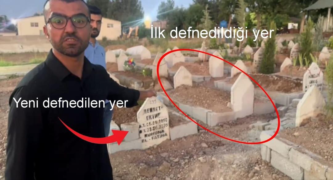 Batman da şoke eden olay! Aile mezarlığını ziyarete gitti, mezarın başka yere taşındığını fark etti 1