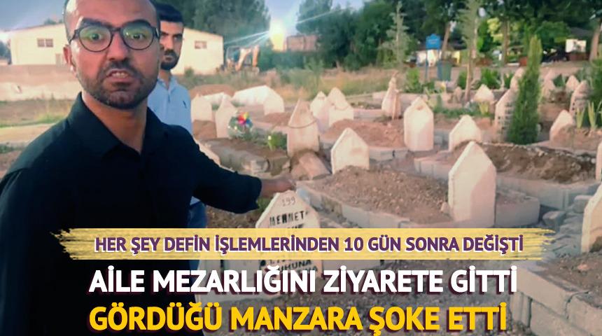 Batman'da şoke eden olay! Aile mezarlığını ziyarete gitti, mezarın başka yere taşındığını fark etti