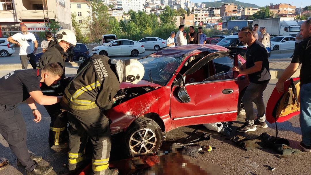 Yer: Samsun! Düğün konvoyunda kaza: 4 yaralı 1