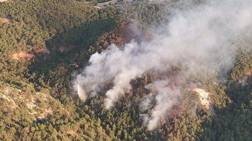 Bolu'da orman yangını! Büyük ölçüde kontrol altına alındı