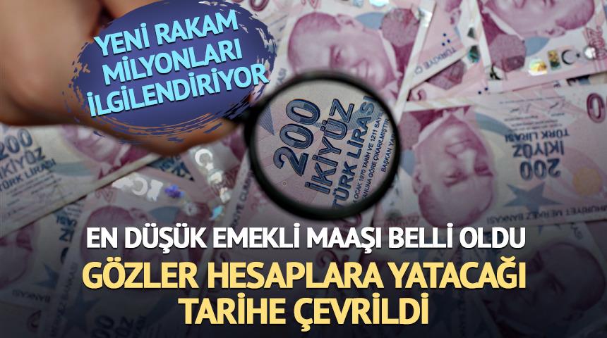 En düşük emekli maaşı belli oldu, gözler tarihe çevrildi