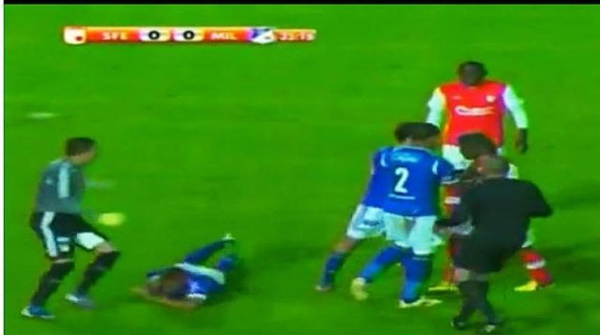 Yeşil sahalarda cinayete teşebb&uuml;s (Video)