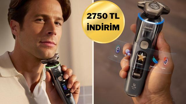 Cildinizi tanıyan tıraş makinesiyle tanışın: Philips i9000 Ultra Prestige Tıraş Makinesi indirimde