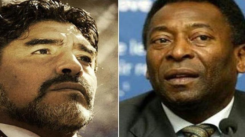 Maradona-Pele savaşı s&uuml;r&uuml;yor!
