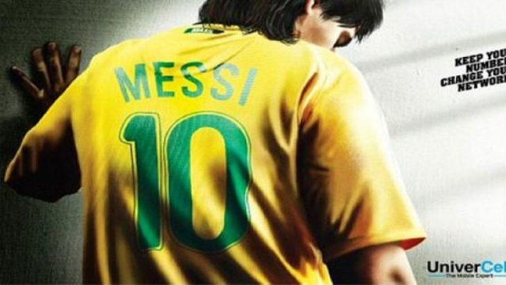 Messi'ye Brezilya forması giydirdiler!