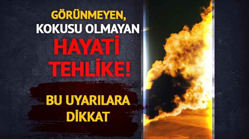 Kokusu ve rengi olmayan sessiz tehlike!