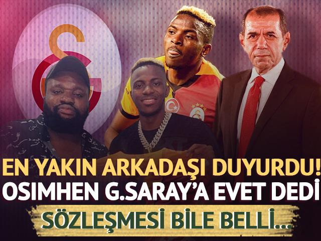 Osimhen düğümü çözüldü! En yakın arkadaşı duyurdu... İşte sözleşme şartları