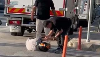 Yer: İzmir! Motosiklet sürücüsü darp edildi