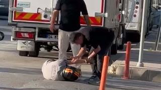 Yer: İzmir! Motosiklet sürücüsü darp edildi