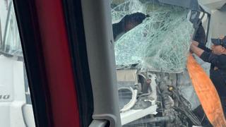 Van'da tır kamyona arkadan çarptı: 1 yaralı