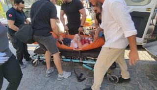 Kanlar içinde kendini dışarı attı, hayati tehlikesi var