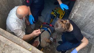 Edirne'de akılalmaz olay! Kaldırımda yürürken bir anda oldu: Metrelerce yüksekten düştü