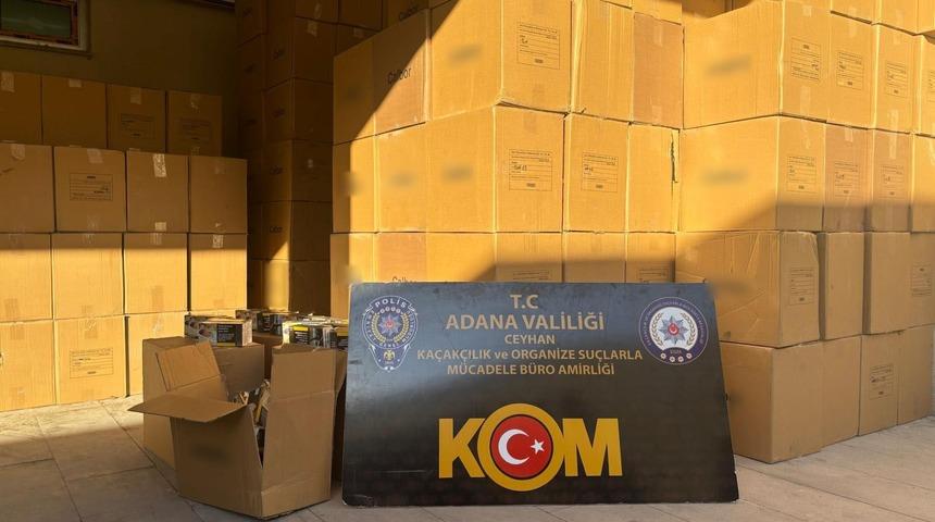 Adana'da 11 milyon 730 bin kaçak makaron ele geçirildi: 5 gözaltı