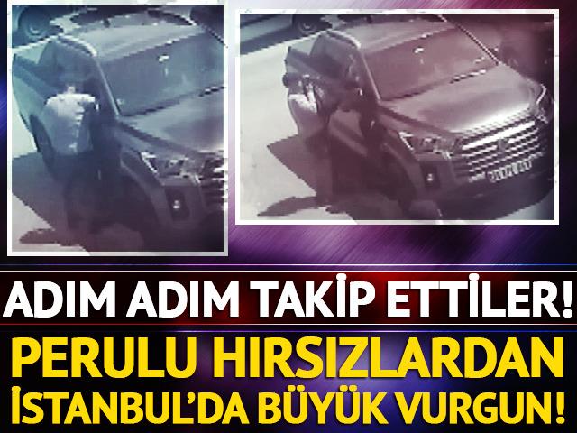 Perulu hırsızlar İstanbul'da kamerada
