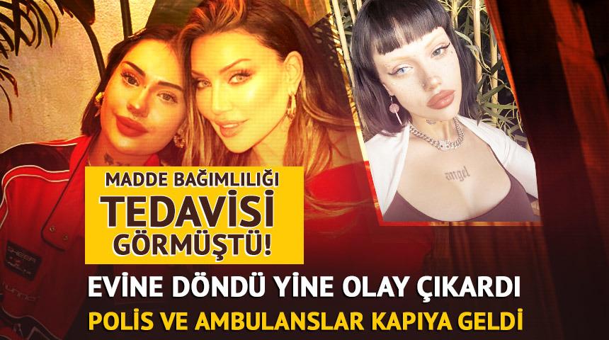 Madde bağımlılığı tedavisi görmüştü!  Yine olay çıkardı! Eve polis ve ambulans...