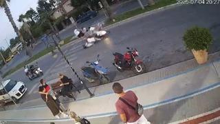 Antalya’da turistlerin ayağını yerden kesen kaza