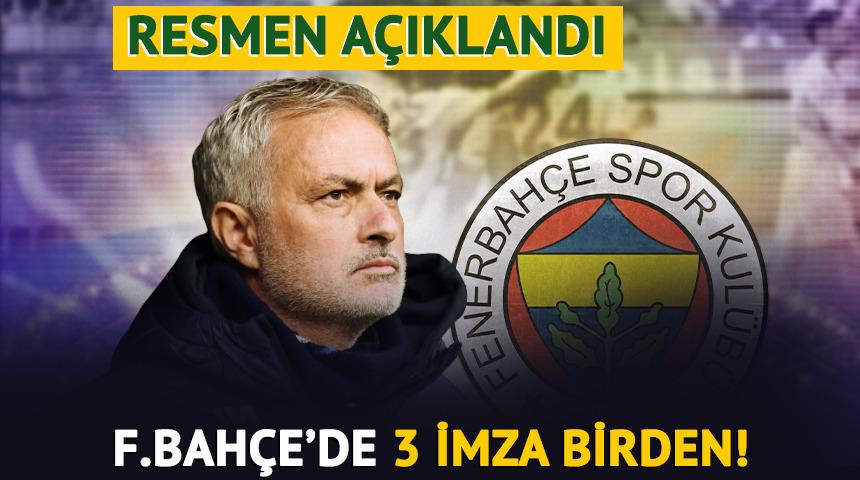 Fenerbahçe'de 3 imza birden! Resmen açıklandı
