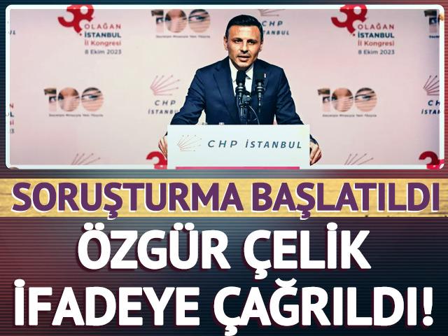 CHP'li Özgür Çelik hakkında soruşturma...
