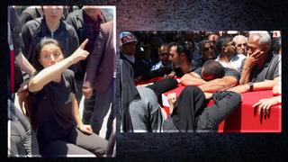 Şehit Ümit Üzüm'ün cenazesinde acılı abla isyan etti: AK Partili kimseyi istemiyorum, vatan da sizin olsun!