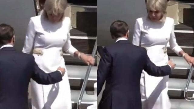 Emmanuel Macron ve eşinden yeni kriz! Önce tokatladı şimdi de elini tutmadı! O anlar gündem oldu