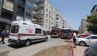 Antalya'da yangında dumandan etkilenen 7'si çocuk 10 kişi hastaneye kaldırıldı