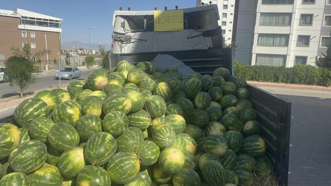 30 ton karpuzu vatandaşlara ücretsiz dağıttı: "Alıp yiyenlere afiyet bal şeker olsun" 3