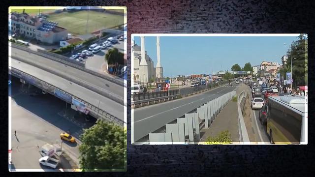 Yer: Trabzon... Trafiğin en yoğun olduğu bölgede viyadüğü yanlış yere yaptılar, kimse kullanmıyor