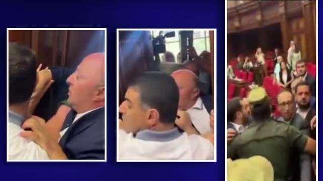 Ermenistan Parlamentosu'nda ortalık karıştı vekiller birbirine girdi! Ermeni vekil, üzerine yürüdüğü vekile Türk'ün oğlu diye bağırdı 