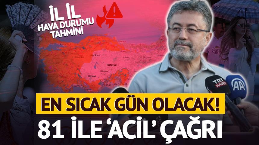Türkiye bugün kavrulacak! Bakan Yumaklı'dan tüm ülkeye çağrı