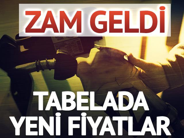 Zam geldi! Akaryakıt tabelasında yeni rakamlar