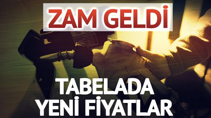 Zam geldi! Akaryakıt tabelasında yeni rakamlar