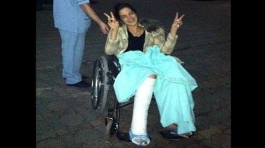 Dilara G&ouml;nder'in ayağı kırıldı!