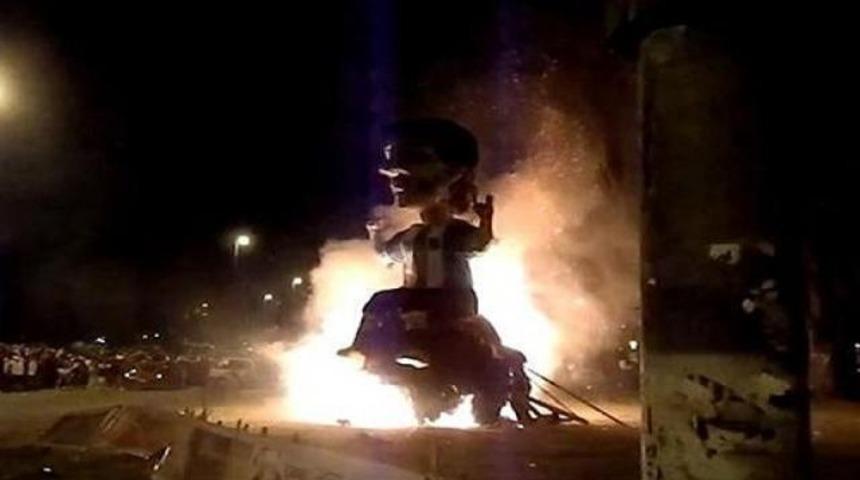 Messi'yi ateşe verdiler