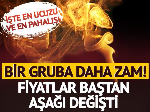 Bir sigara grubuna daha zam! Fiyatlar baştan aşağı değişti