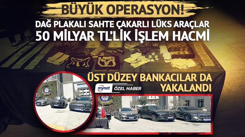 ÖZEL | Aksaray ve Laleli’de büyük operasyon! DAĞ plakalı sahte çakarlı lüks araçlar, 50 milyar TL işlem hacmi… Üst düzey banka çalışanları da yakalandı