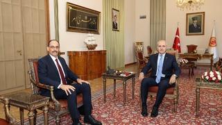 TBMM Başkanı Kurtulmuş, MİT Başkanı Kalın ile görüştü